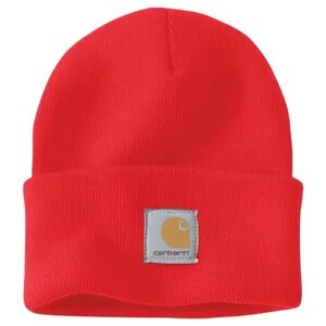 Carhartt A18 Knit Watch Beanie Hat Red NWT One Size Acrylic Winter Cap